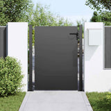 Vidaxl tuinpoort met slot zwart 105 x 130 cm gepoedercoat staal
