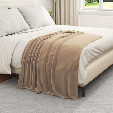 Vidaxl plaid camel 130 x 150 cm 0.51 kg fleece