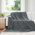 Vidaxl plaid donkergrijs 240 x 270 cm 1.69 kg fleece