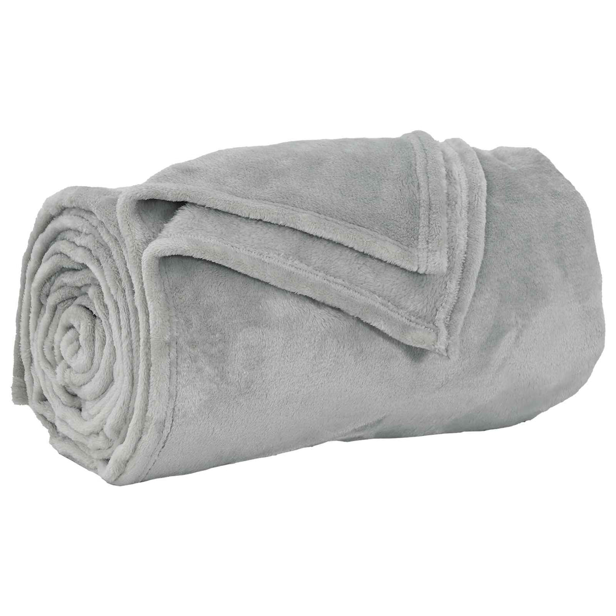 Vidaxl gooi deken grijs 220 x 240 cm fleece