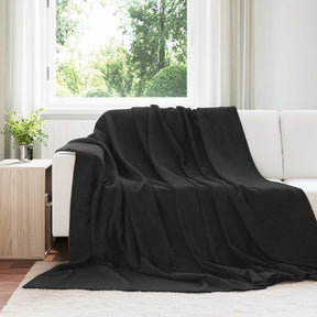 Vidaxl plaid zwart 240 x 270 cm 1.69 kg fleece