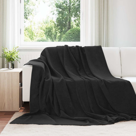 Vidaxl plaid zwart 240 x 270 cm 1.69 kg fleece