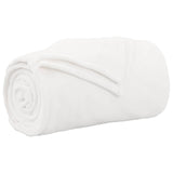 Vidaxl gooi deken wit 130 x 150 cm fleece