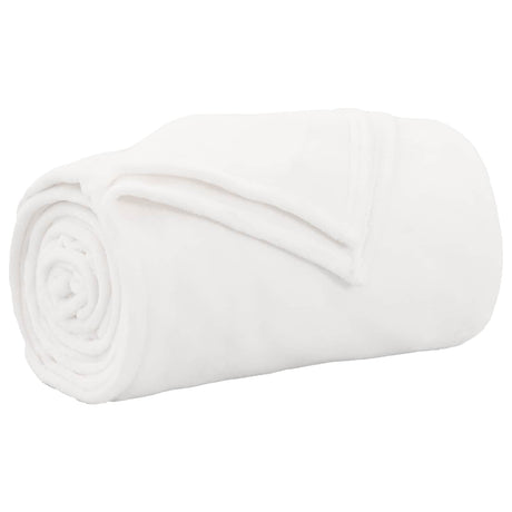 Vidaxl gooi deken wit 150 x 200 cm fleece