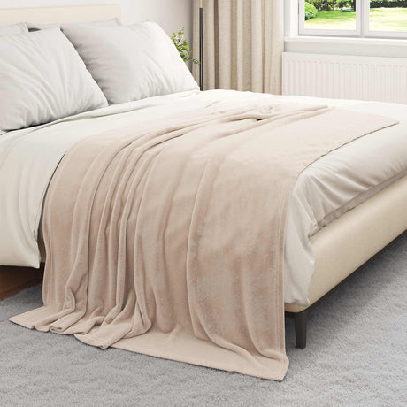 Vidaxl kleden 6 pcs beige 150 x 200 cm fleece