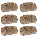 Vidaxl kleden 6 pcs kameel 150 x 200 cm fleece
