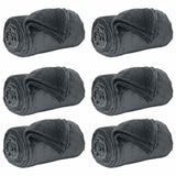 Vidaxl kleden 6 pcs donkergrijs 150 x 200 cm fleece