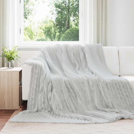 Vidaxl plaid grijs 270 x 240 cm 1.77 kg fleece