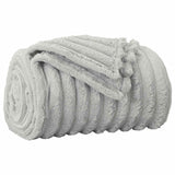 Vidaxl gooi deken grijs 270 x 240 cm fleece
