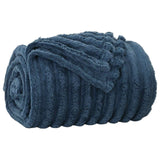 Vidaxl gooi deken marineblauw 200 x 150 cm fleece