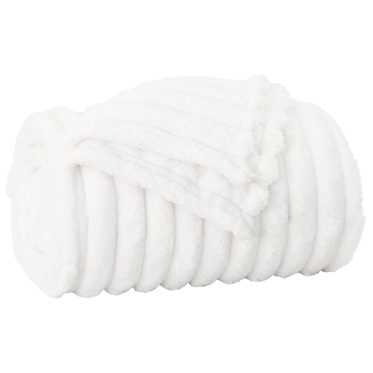 Vidaxl gooi deken wit 150 x 130 cm fleece