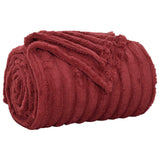 Vidaxl gooi deken bordeaux rood 200 x 150 cm fleece