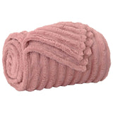 Vidaxl gooi deken roze 240 x 220 cm fleece