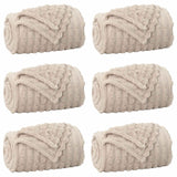Vidaxl kleden 6 pcs beige 270 x 240 cm fleece