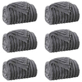 Vidaxl kleden 6 pcs donkergrijs 200 x 150 cm fleece