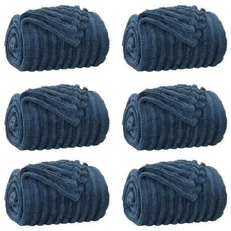 Vidaxl kleden 6 st marineblauw 150 x 130 cm 2.85 kg fleece
