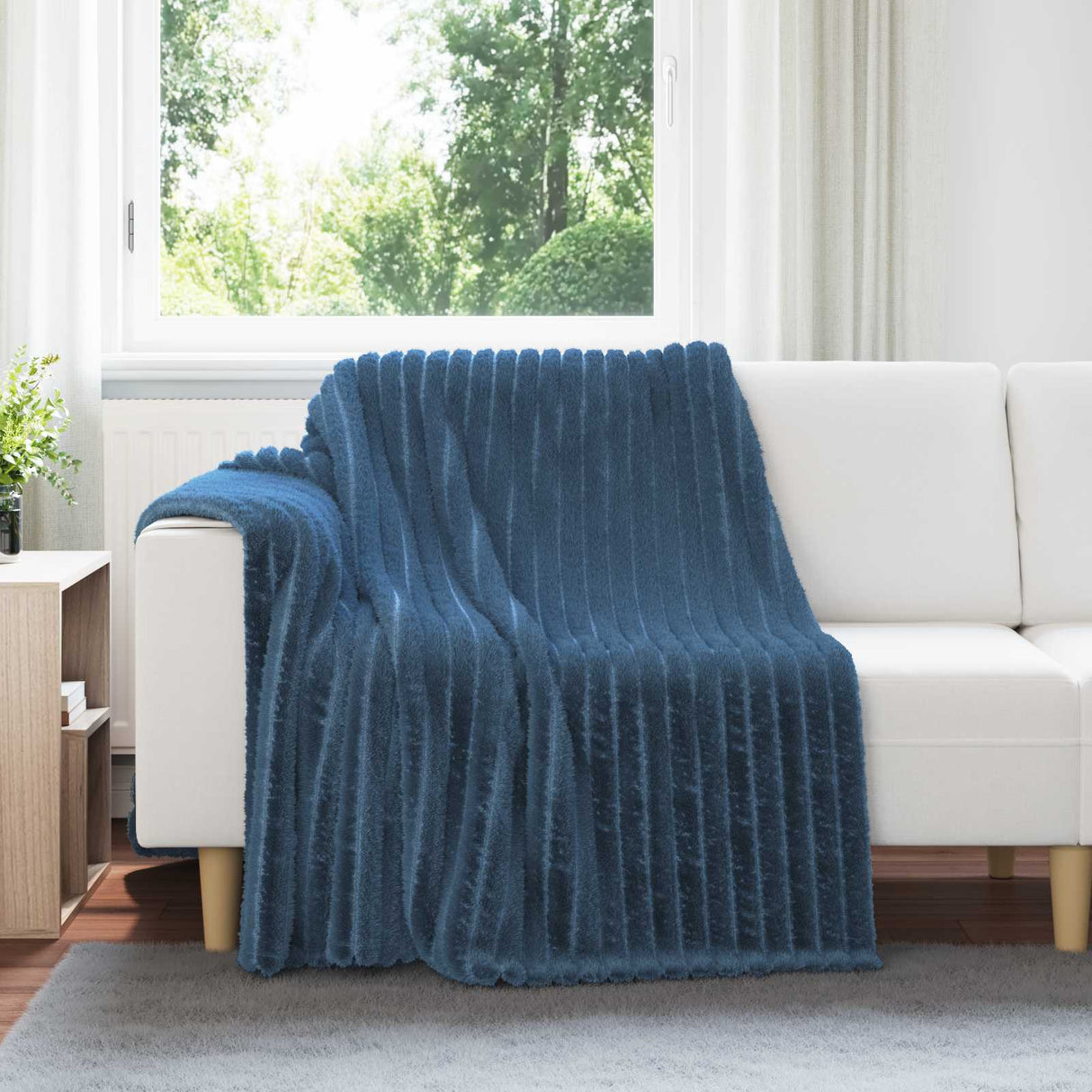 Vidaxl kleden 6 pcs marineblauw 200 x 150 cm fleece