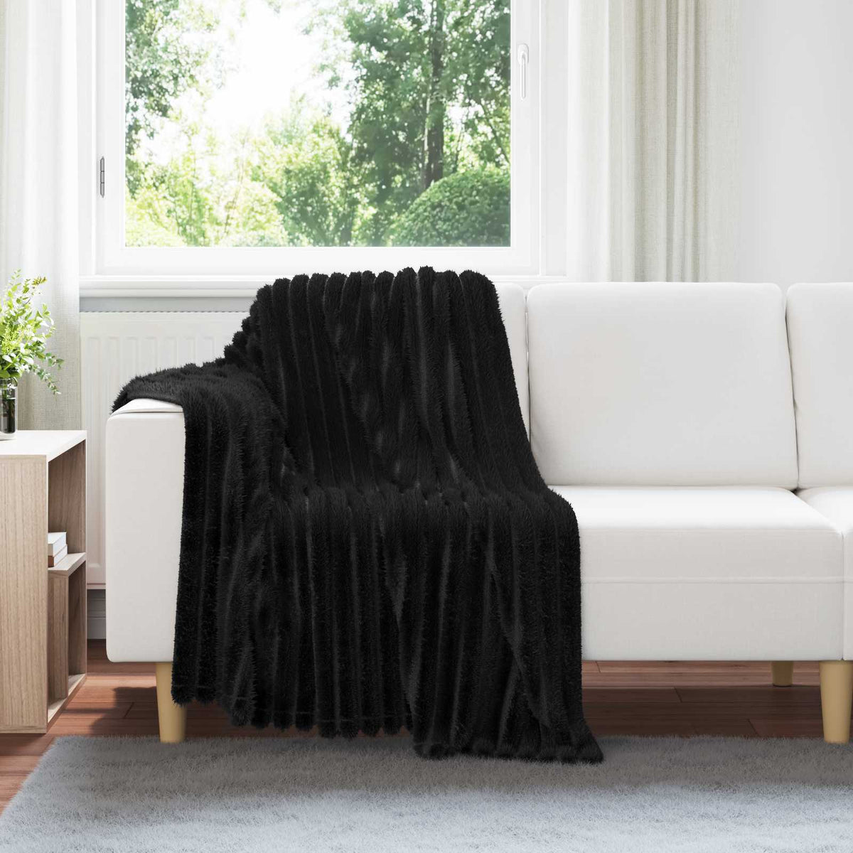 Vidaxl kleden 6 st zwart 150 x 130 cm 2.85 kg fleece