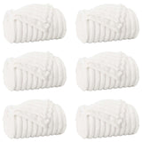 Vidaxl kleden 6 pcs wit 200 x 150 cm fleece