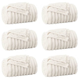 Vidaxl kleden 6 pcs crème 240 x 220 cm fleece