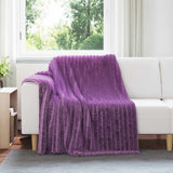 Vidaxl kleden 6 pcs paars 200 x 150 cm fleece