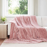 Vidaxl kleden 6 pcs roze 270 x 240 cm fleece