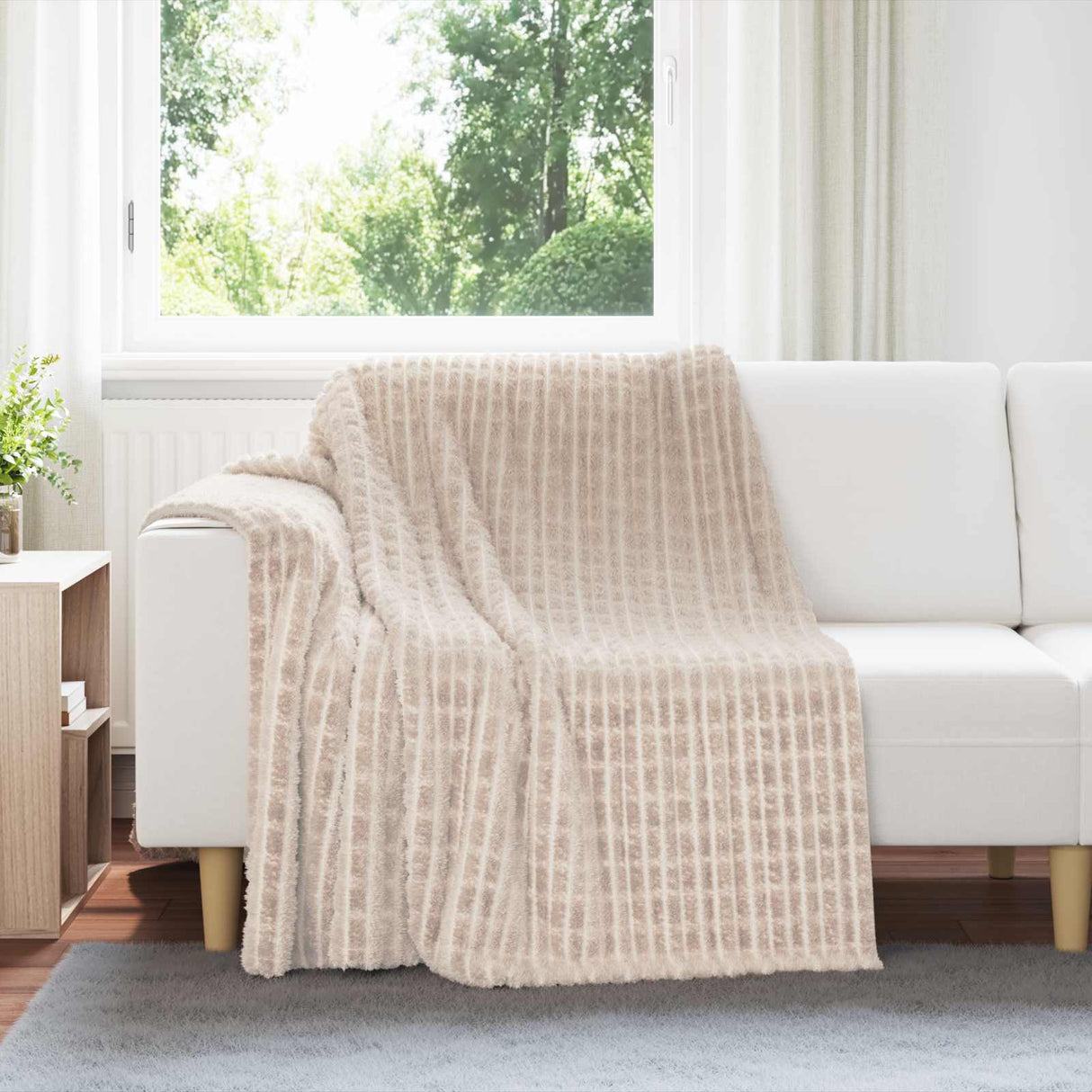 Vidaxl kleden 6 pcs beige 200 x 150 cm fleece