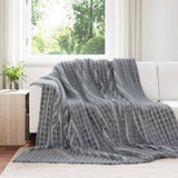 Vidaxl kleden 6 pcs donkergrijs 270 x 240 cm fleece