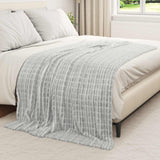 Vidaxl kleden 6 pcs grijs 200 x 150 cm fleece