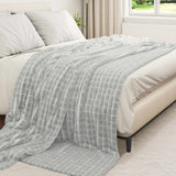Vidaxl kleden 6 pcs grijs 270 x 240 cm fleece