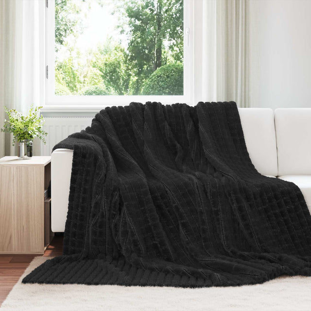 Vidaxl kleden 6 st zwart 240 x 220 cm 8.63 kg fleece