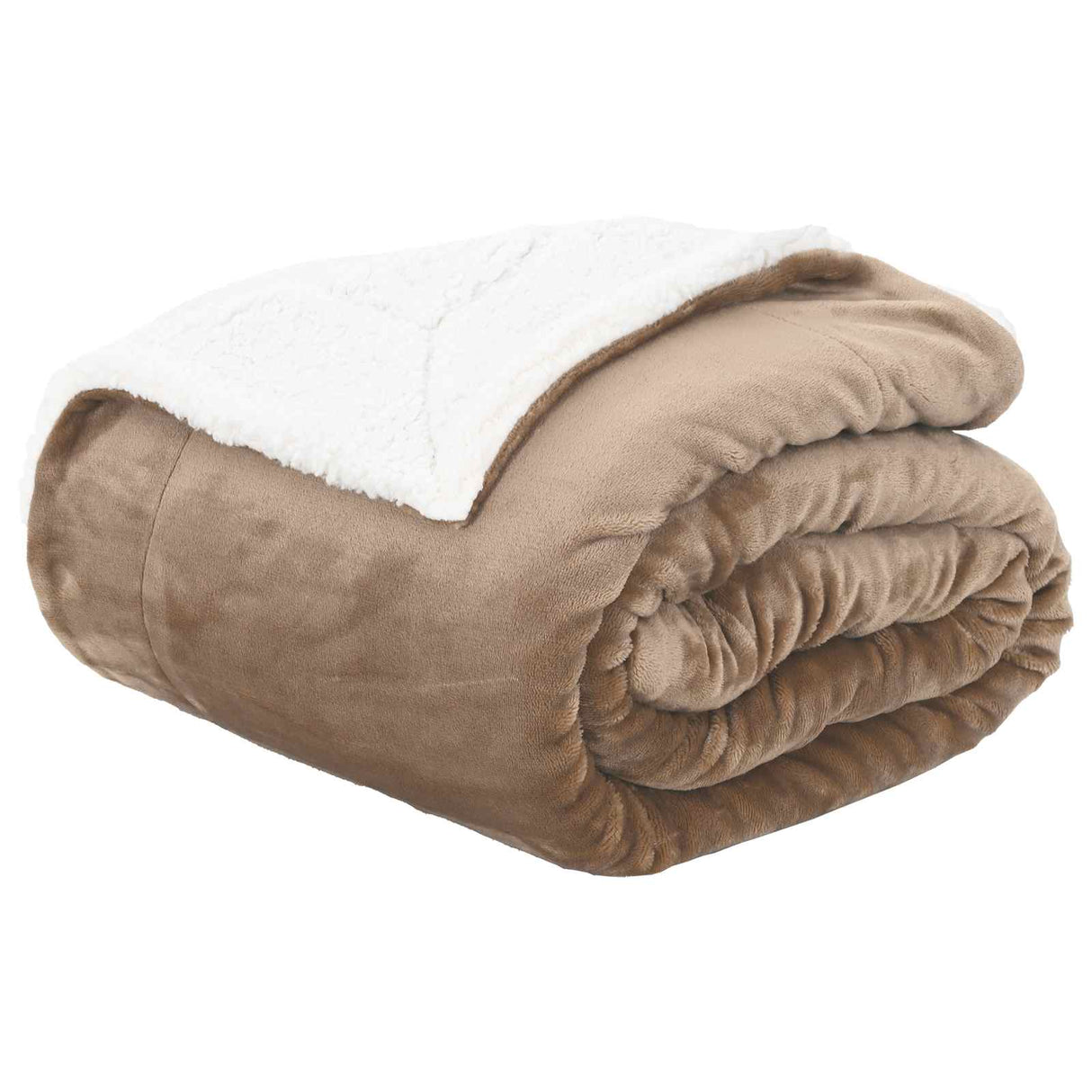 Vidaxl gooi deken kameel 220 x 240 cm fleece