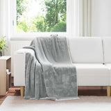 Vidaxl gooi deken grijs 130 x 150 cm fleece