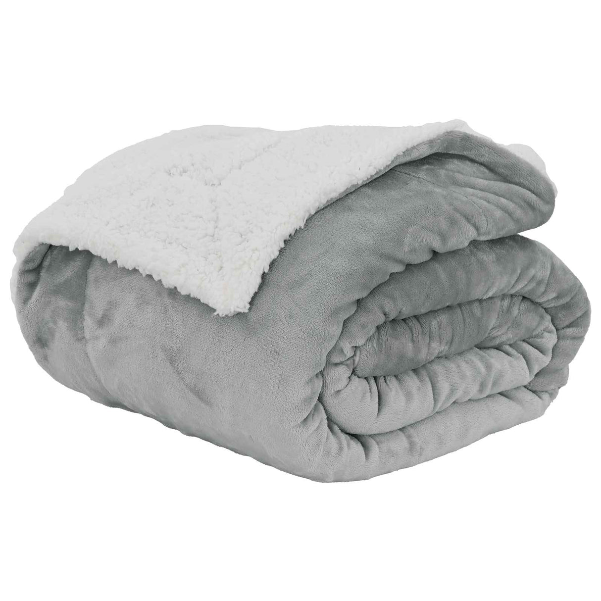 Vidaxl gooi deken grijs 240 x 270 cm fleece