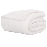 Vidaxl gooi deken wit 240 x 270 cm fleece