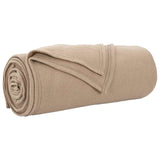 Vidaxl gooi deken kameel 240 x 220 cm fleece