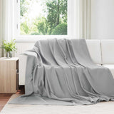 Vidaxl gooi deken grijs 270 x 240 cm fleece