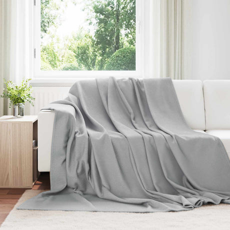 Vidaxl plaid grijs 270 x 240 cm 0.86 kg fleece
