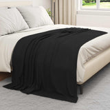 Vidaxl gooi deken zwart 200 x 150 cm fleece