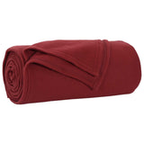 Vidaxl gooi deken bordeaux rood 240 x 220 cm fleece
