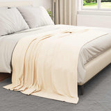Vidaxl gooi deken crème 200 x 150 cm fleece