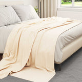 Vidaxl gooi deken crème 270 x 240 cm fleece