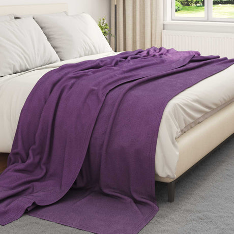 Vidaxl plaid paars 270 x 240 cm 0.91 kg fleece