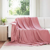 Vidaxl gooi deken roze 270 x 240 cm fleece