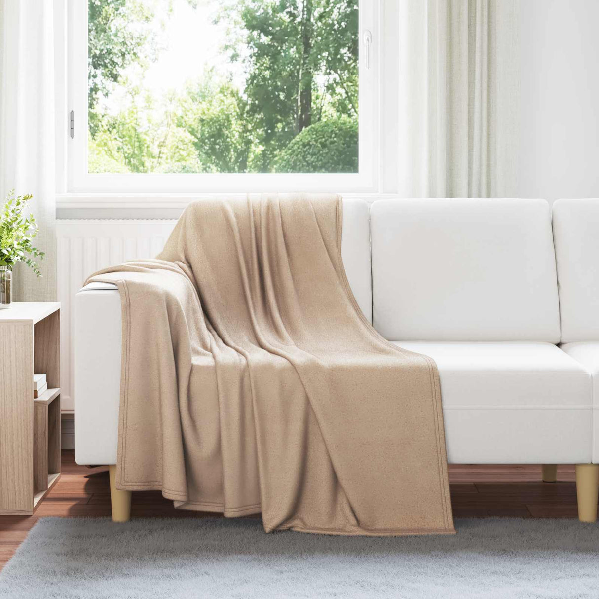 Vidaxl kleden 6 pcs kameel 170 x 130 cm fleece