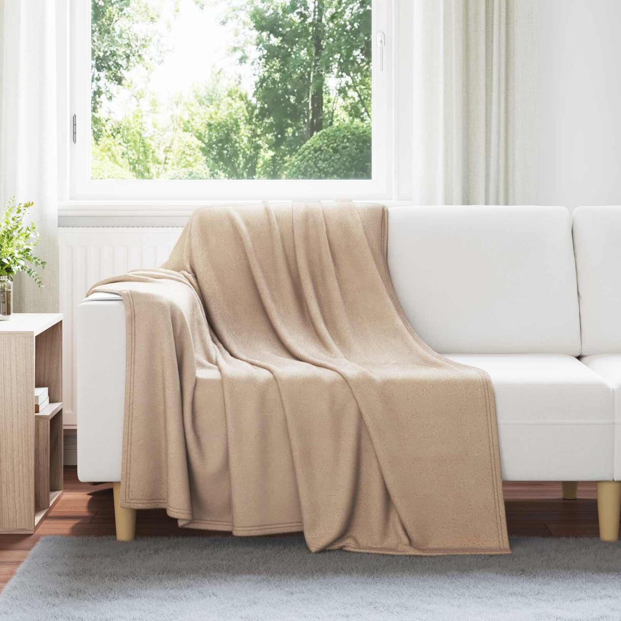 Vidaxl kleden 6 pcs kameel 200 x 150 cm fleece
