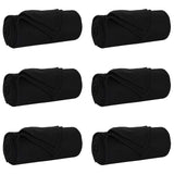 Vidaxl kleden 6 pcs zwart 240 x 220 cm fleece