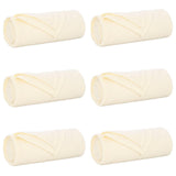 Vidaxl kleden 6 st crèmekleurig 170 x 130 cm 1.86 kg fleece