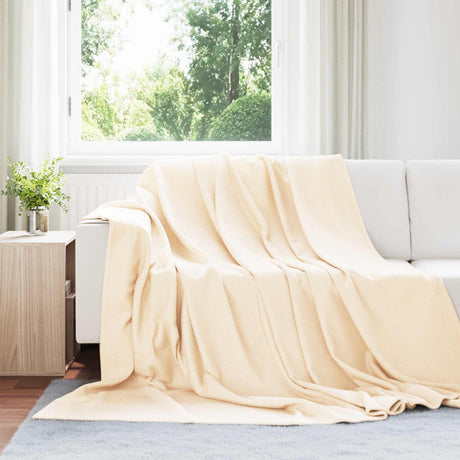 Vidaxl kleden 6 st crèmekleurig 270 x 240 cm 5.44 kg fleece