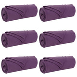 Vidaxl kleden 6 pcs paars 240 x 220 cm fleece